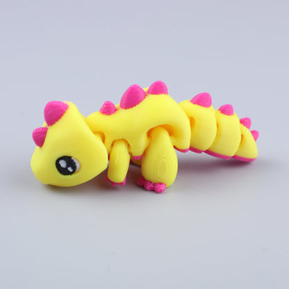 3D Printed Mini Fidget Creature Toy Pack – Articulated Party Favor Gift