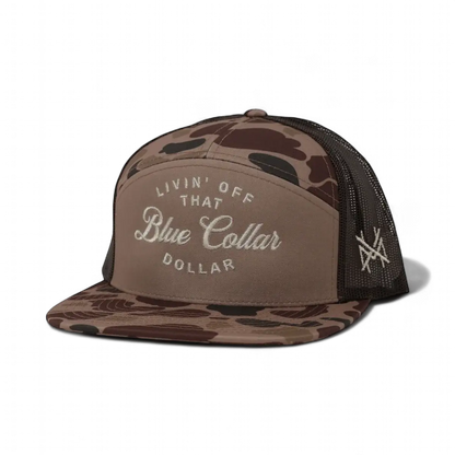 Blue Collar Dollar Snapback Hat