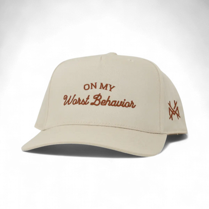 On My Worst Behavior Snapback Hat