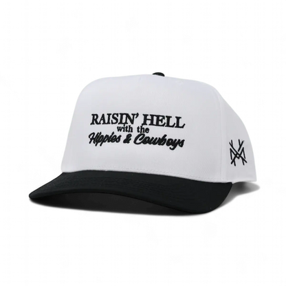 Raising Hell with the Hippies and Cowboys Snapback Hat