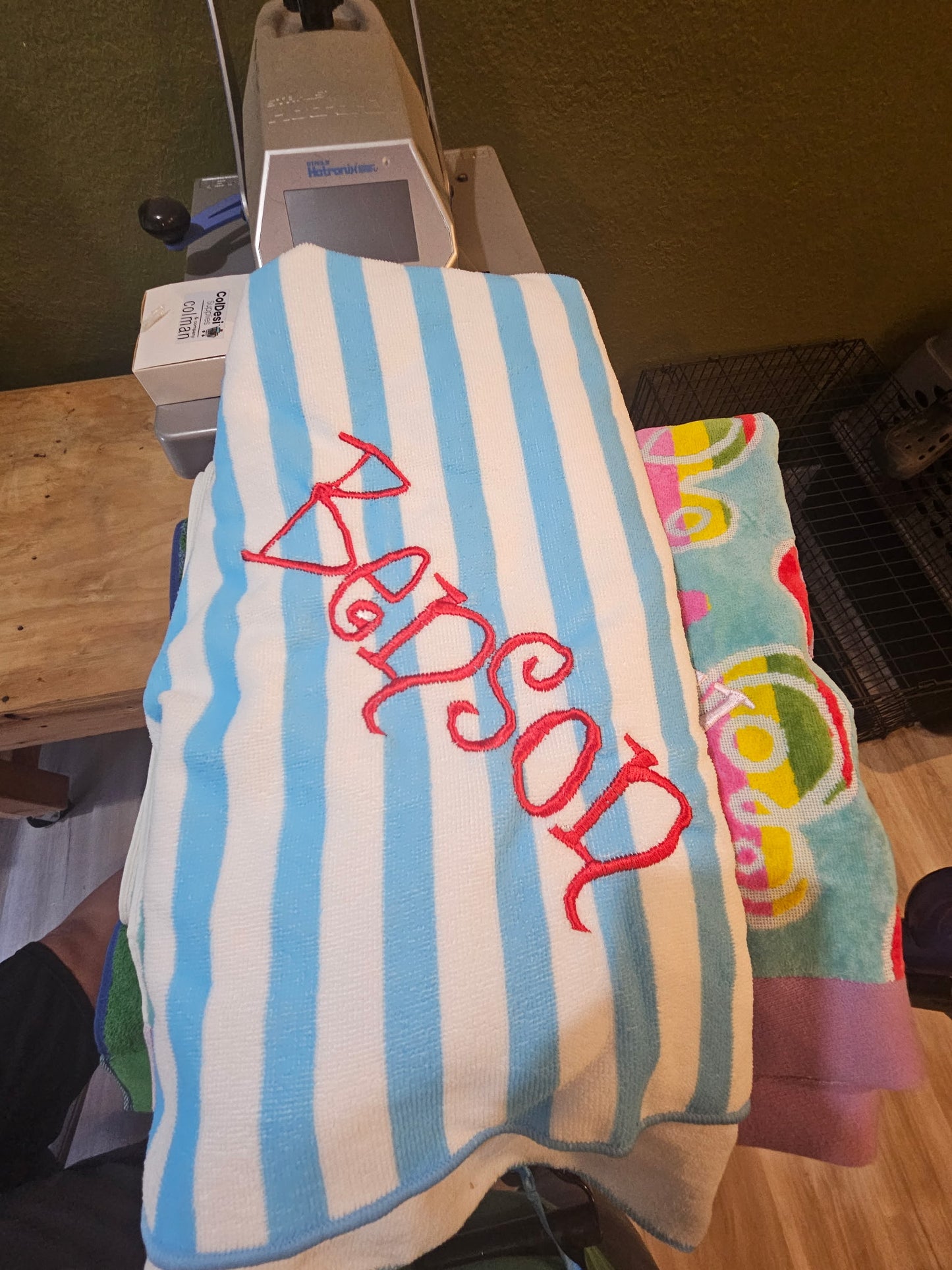 Custom Embroidered Beach Towel